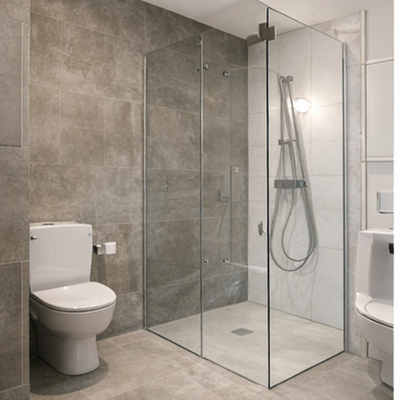 Bagno rifatto completamente con box doccia in vetro